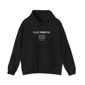 Scored. Argued. Filed. — Clay Tribune Hoodie