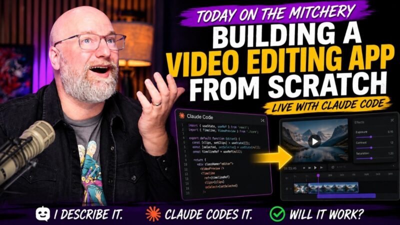 I Built a Video Editor Live with AI (Claude Code) No Manual Coding