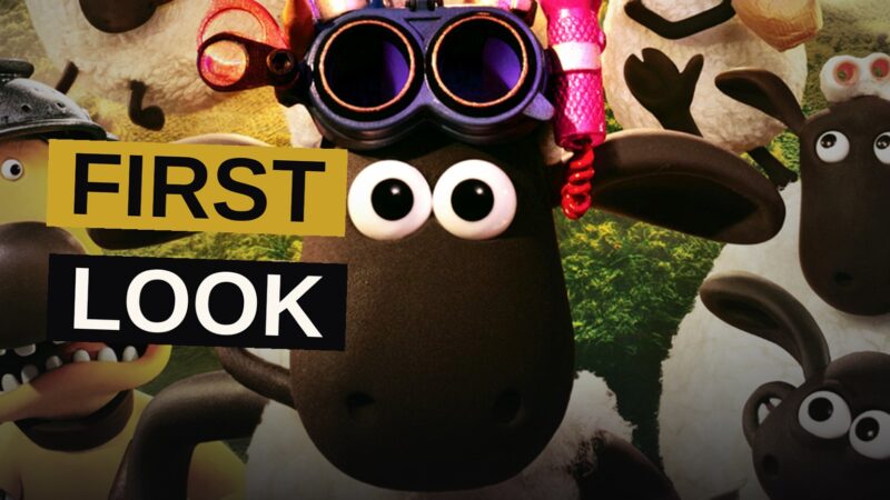 A stop-motion claymation scene of a spooky beast lurking near a foggy farm at night.