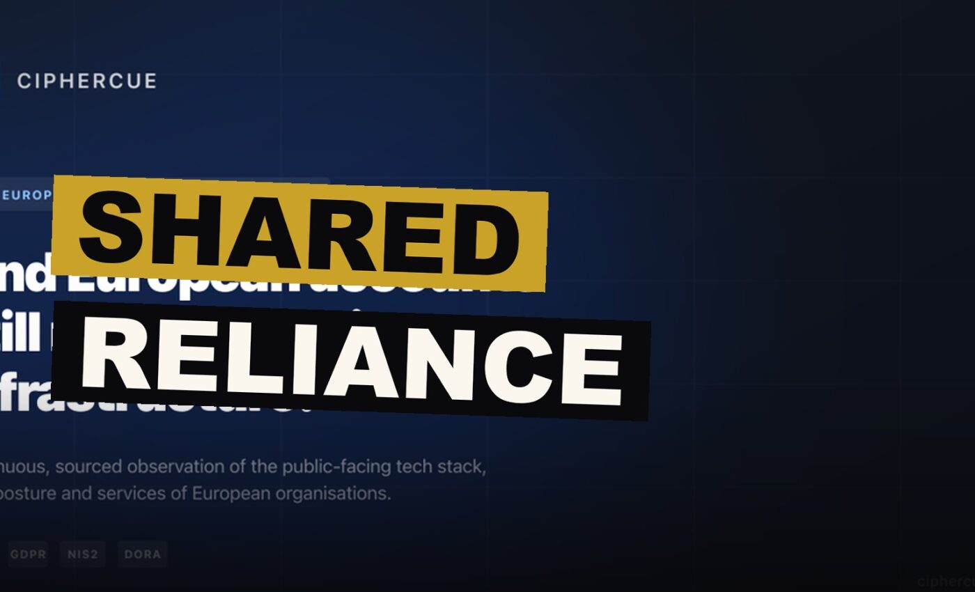 A single bright light stands amid many darkened cabinets, a picture of the shared reliance behind the front that fails for all at once.