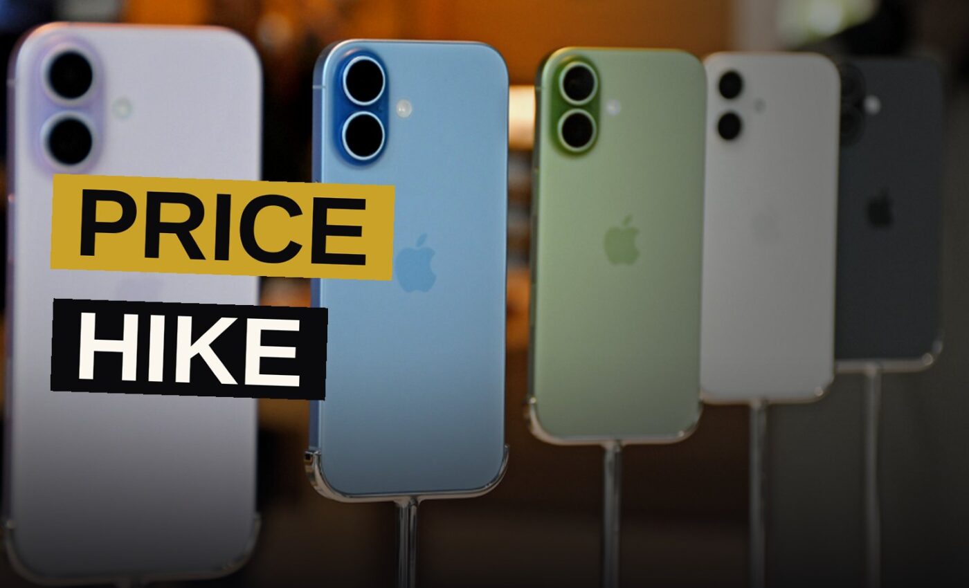 A smartphone with a price tag and an upward arrow on a dark, modern background.