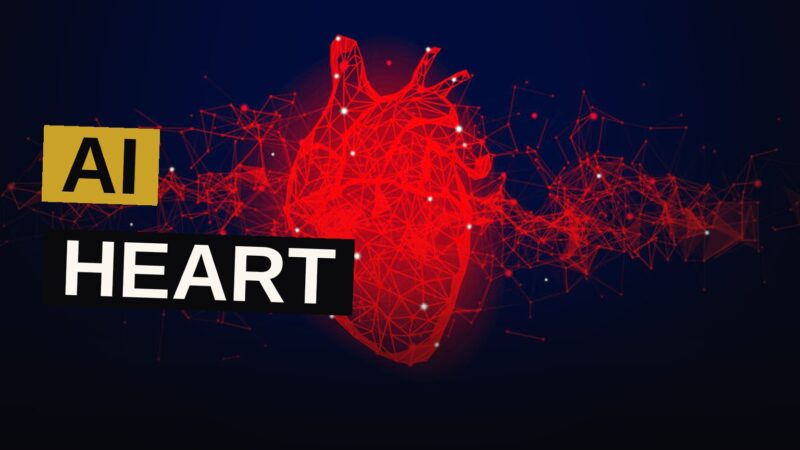 A digital heart monitor displays vital signs beside a hospital bed in a modern clinical setting.
