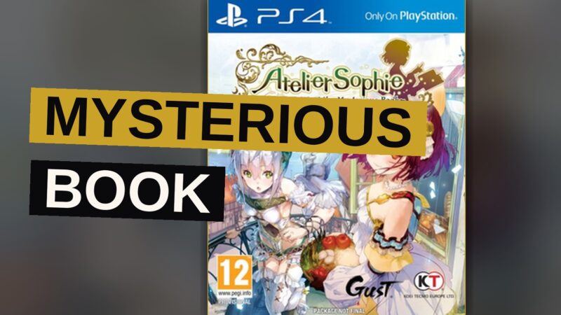 A young alchemist stands before a mysterious book within her small, charming town.