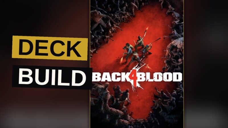 Four survivors prepare against a horde of zombies in a ruined city street.