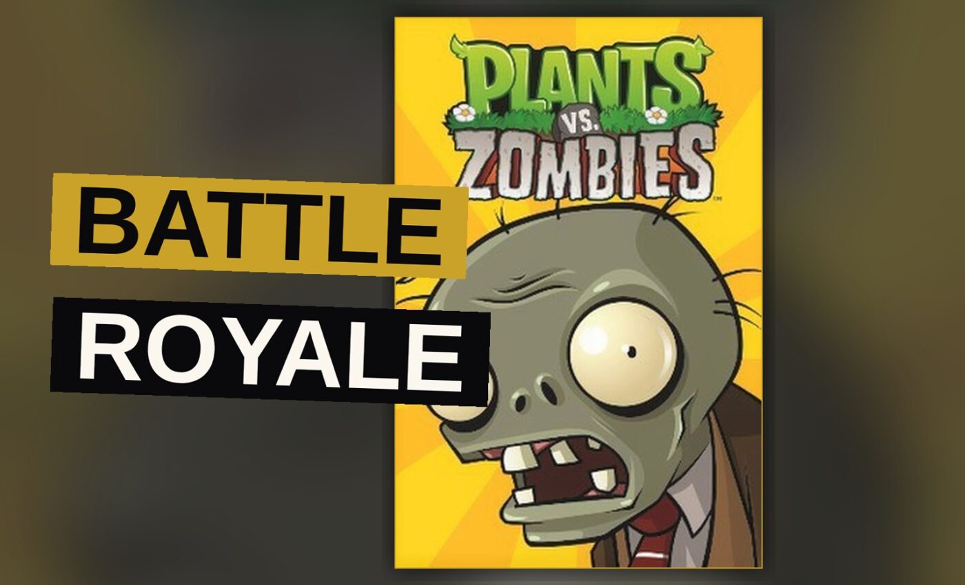 A garden of animated plants contends against a horde of undead neighbors upon a bright, verdant field.
