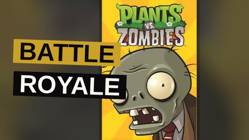 A garden of animated plants contends against a horde of undead neighbors upon a bright, verdant field.