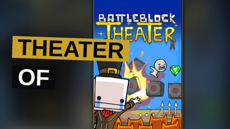 Two ragdoll heroes face a crowned catfish king on a colorful theater stage.