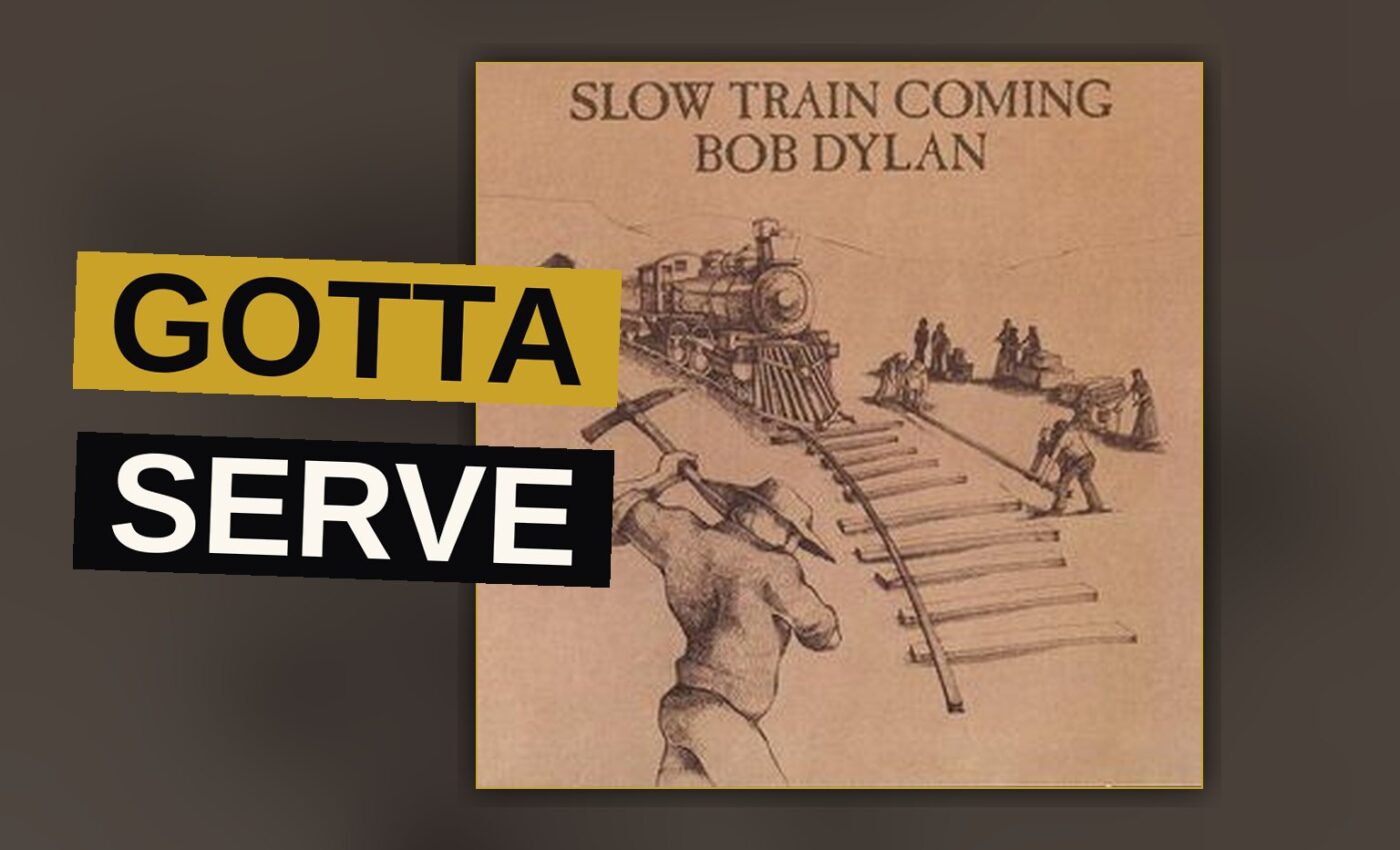 A silhouetted figure walks alongside a train at sunset, evoking the album's spiritual journey.