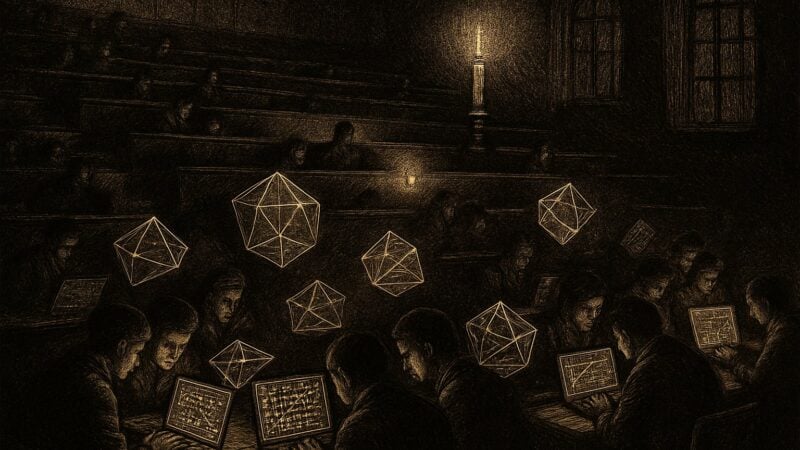 Within a vast hall of learning, teams bend above their engines, chasing riddles that have vexed the wise for many years.