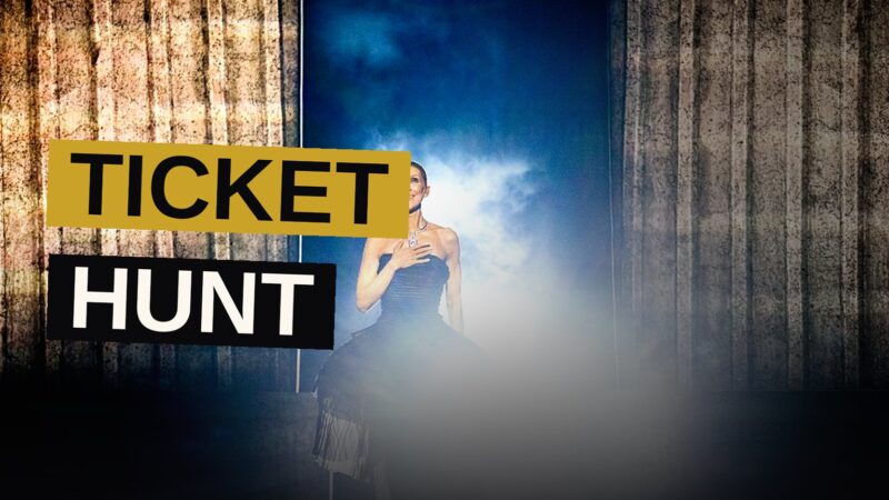 Celine Dion performs on stage at a packed arena during her Paris residency.