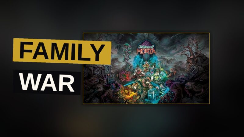 A family of warriors stands ready to defend their haunted village from swarming monsters.