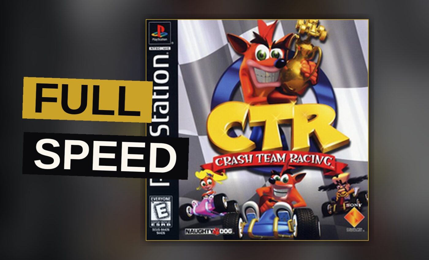Four racers zoom down a bright, winding track during a chaotic kart race.