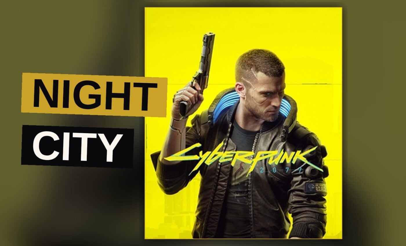 A solitary wanderer moves through the glowing, tumultuous streets of a vast phantom city at night.