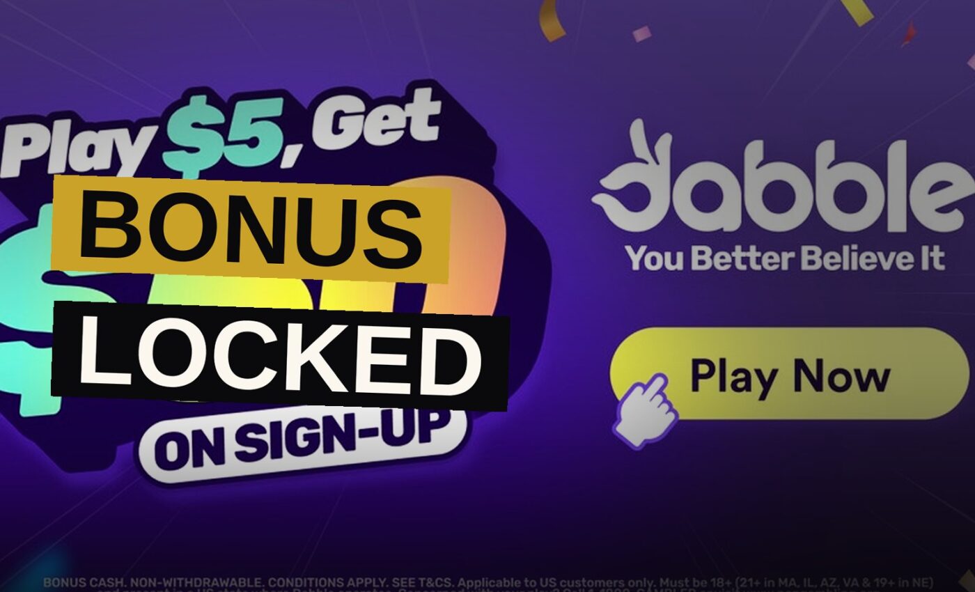 A smartphone displays a fantasy sports app interface with a digital $50 bonus counter.