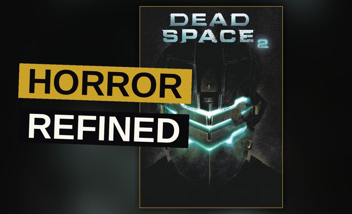 Isaac Clarke aims a plasma cutter at a necromorph in a dim, damaged corridor of the Sprawl.