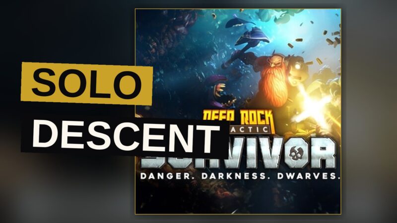 A solitary miner stands amid a glowing cavern, beset on all sides by a swarm of relentless subterranean fiends.