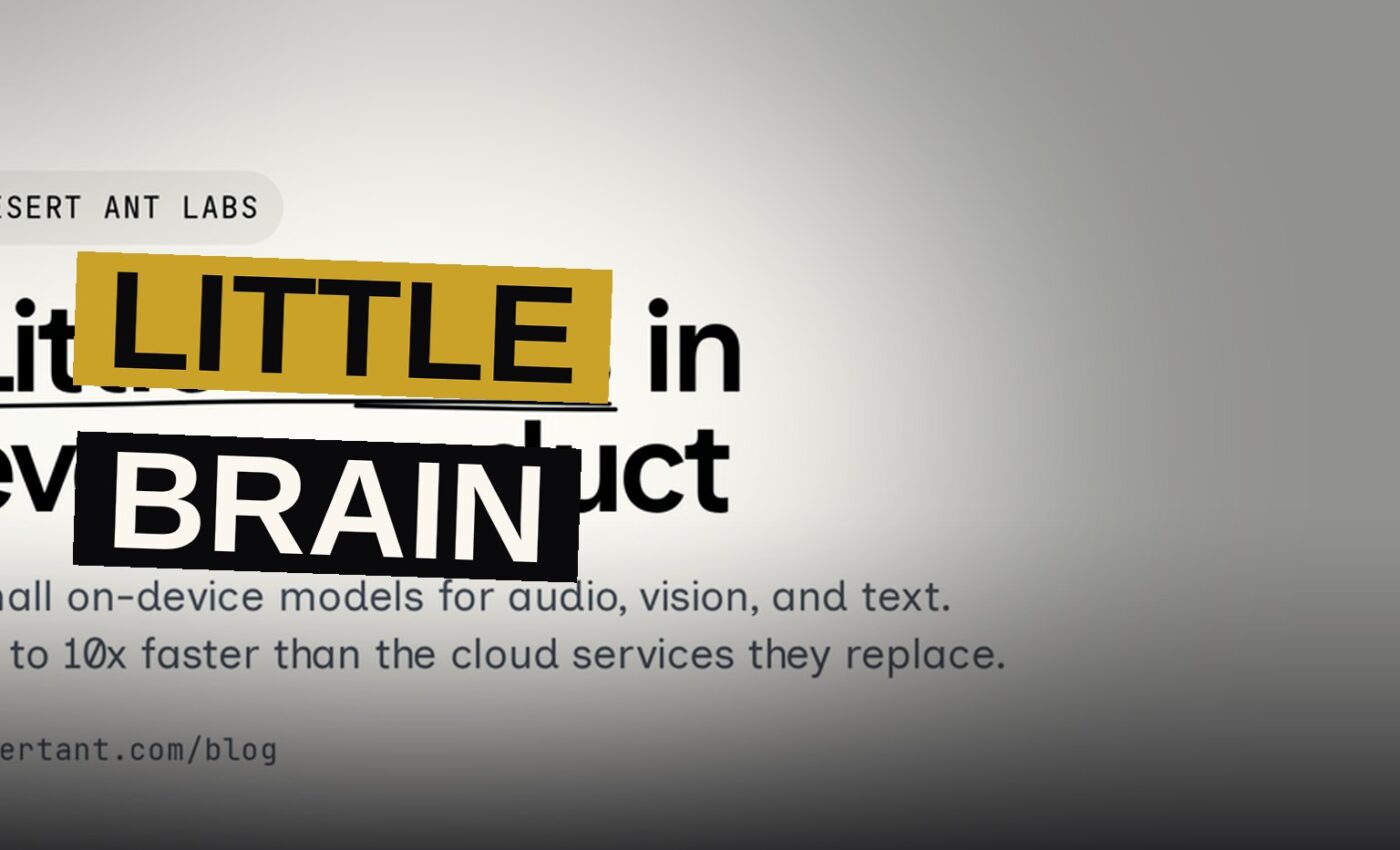 A smartphone glows with a small neural network pattern, symbolizing on-device AI processing.