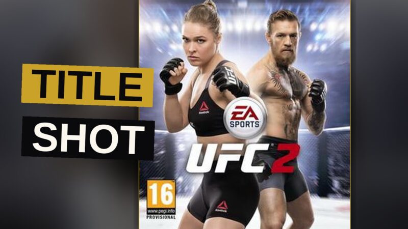 Two fighters struggle within the octagon, locked in a gripping hold.