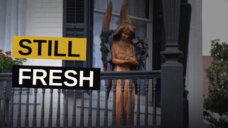 A plaque bolted to a Galveston home marks the water line from Hurricane Ike's storm surge.