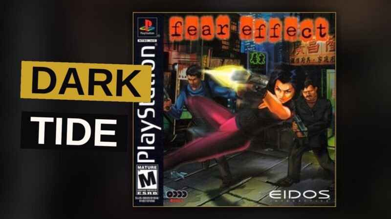 Three agents creep through a shadowed, fog-choked street amid the dim glow of distant lamps.