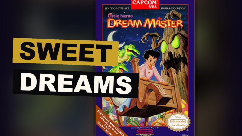 A boy rides a large tamed creature amid a dream world of many strange, changing rooms.