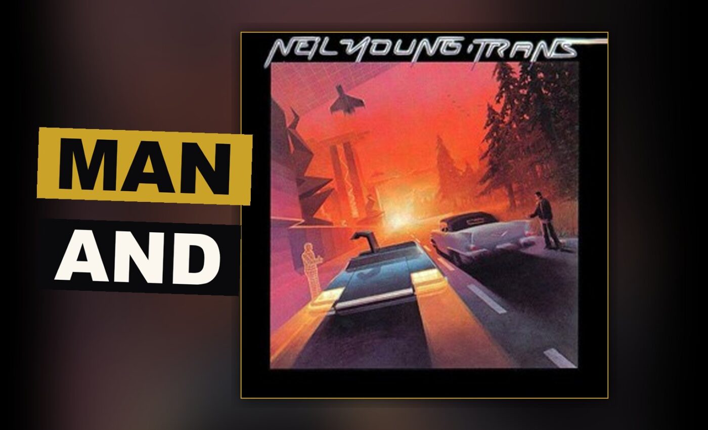 A man stands before glowing machines, his voice carried through wires into the far distance.