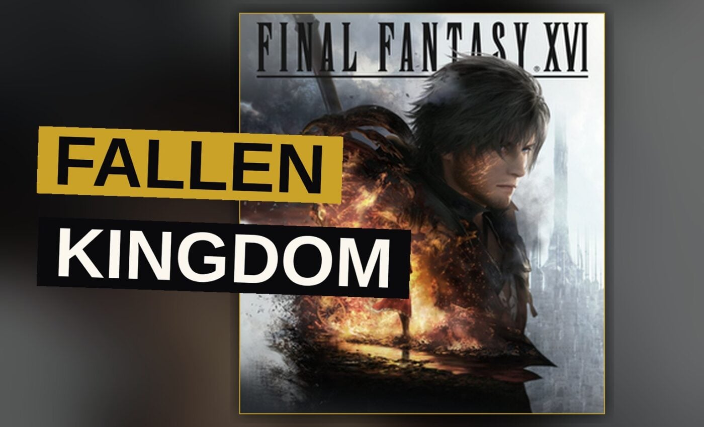 A soldier stands before a burning kingdom as a summoned beast rises in the smoke above him.