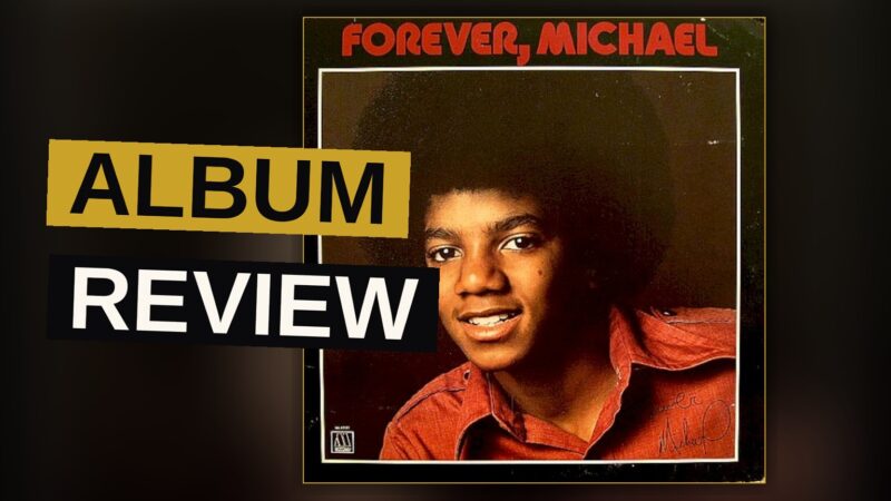 A young Michael Jackson in a 1970s-style portrait, looking thoughtful, with soft lighting and a vintage album cover aesthetic.