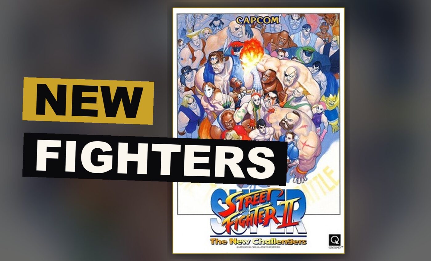 A full roster of fighters stand ready across a bright arena, their drawn forms made anew for this fresh mode of play.