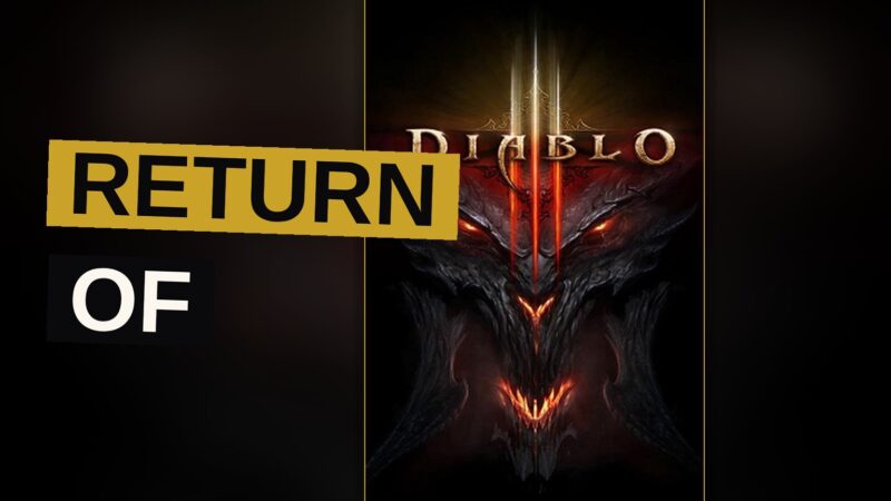 A hero wages war upon a monstrous demon within a ruined and shadowed cavern.