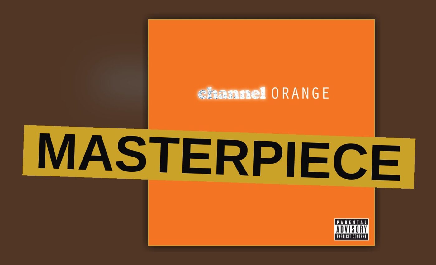 A man stands alone in a dim room bathed in orange light, evoking the album's introspective and melancholic mood.