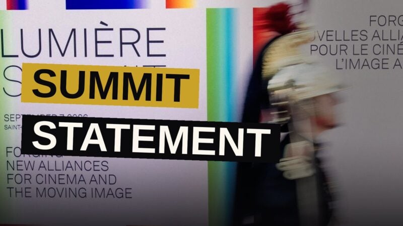 Dignitaries walk the red carpet at the Fondation Maeght during the Lumiere Summit.