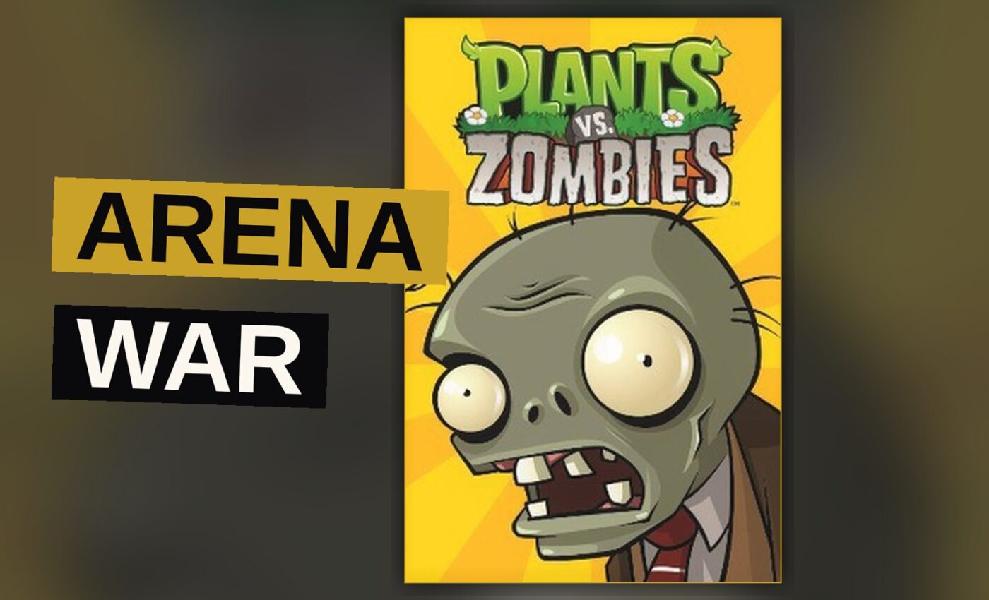 Plants and zombies engage in a lively skirmish upon a verdant battlefield.