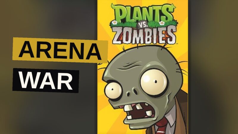 Plants and zombies engage in a lively skirmish upon a verdant battlefield.