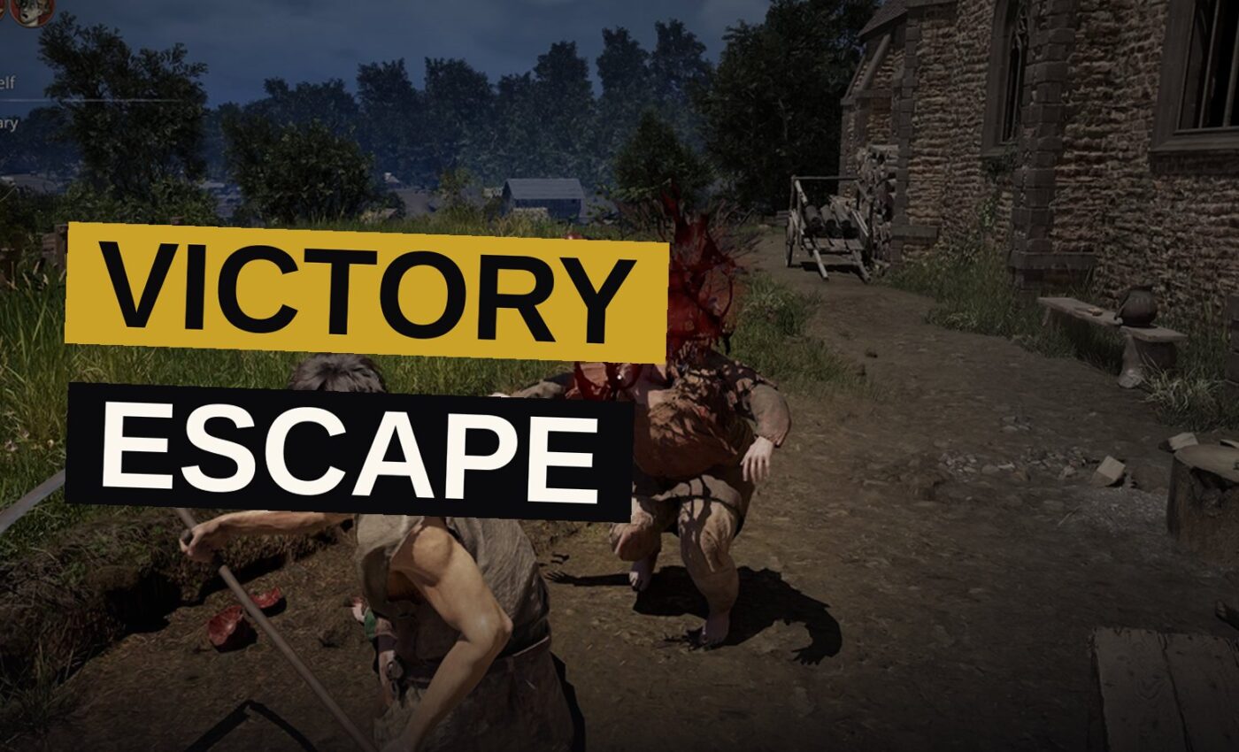 A solitary warrior hides within a village square as the dead approach amid the dying light.