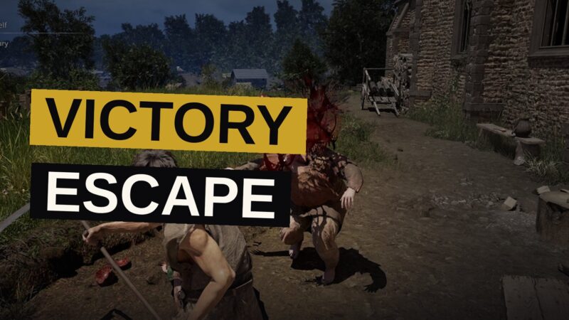 A solitary warrior hides within a village square as the dead approach amid the dying light.