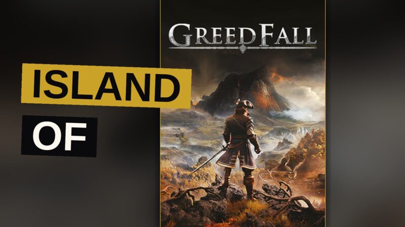 An explorer stands upon a cliff above a misty archipelago of iron and glass.