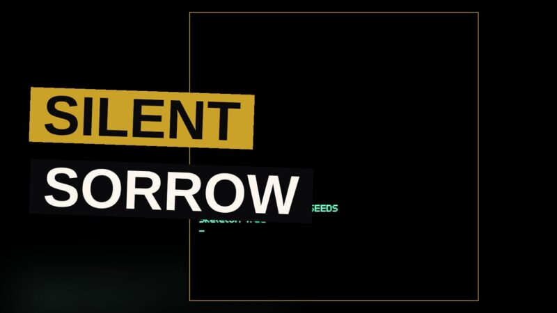 A solitary man stands beneath a bare, branchless tree lit by pale moonlight.