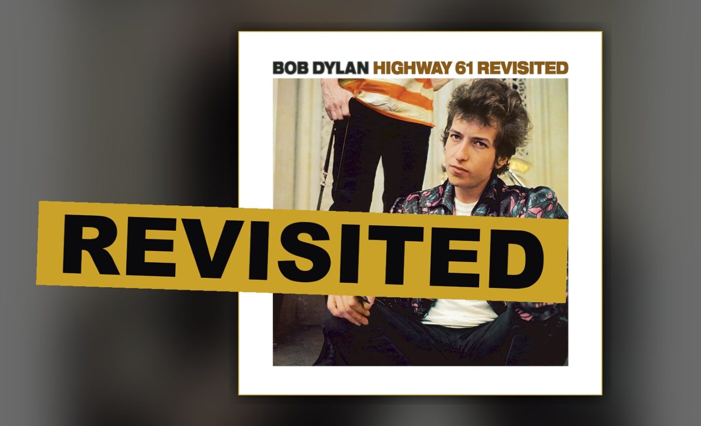 A lonely highway at dusk with a guitar and motorcycle, calling up the wild spirit of a great and revisited record.