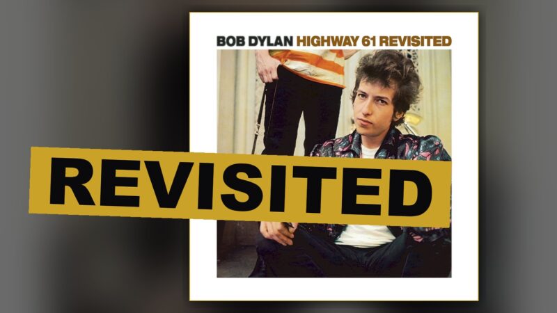 A lonely highway at dusk with a guitar and motorcycle, calling up the wild spirit of a great and revisited record.