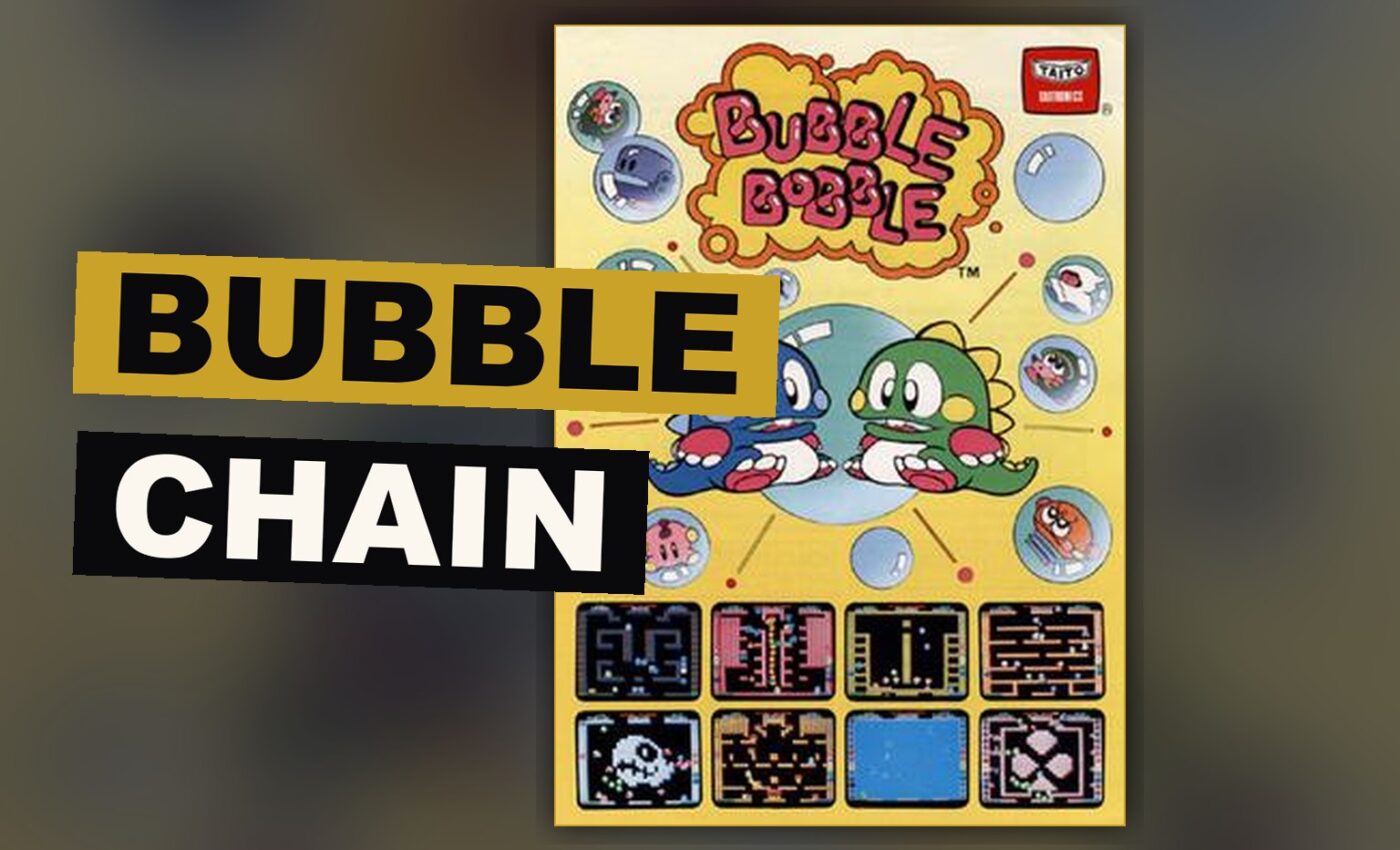 Two dragons send forth bubbles that catch their foes within a narrow chamber of platforms.