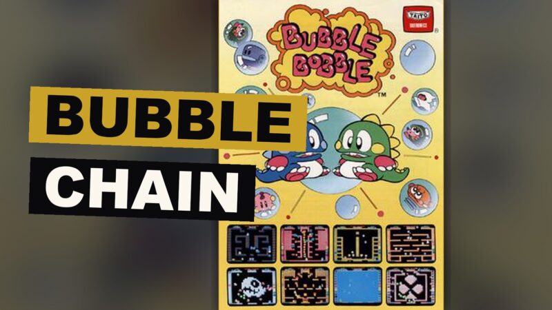 Two dragons send forth bubbles that catch their foes within a narrow chamber of platforms.