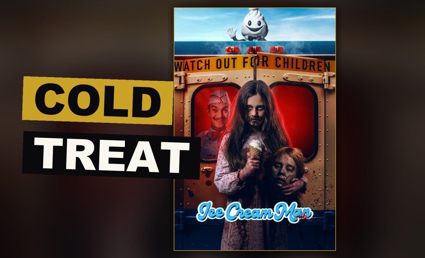 An ice cream truck waits upon a quiet street while shadow gathers about it, promising dread it never truly delivers.
