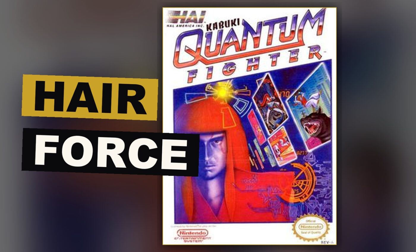 A fighter with living hair battles amid glowing machine halls within a vast digital system.