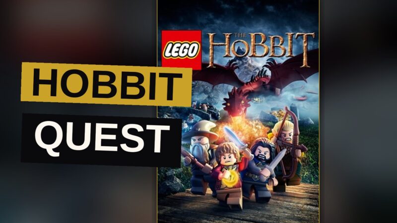 A hobbit stands before a great mountain, guarded by a terrible dragon, amid a realm of treasure.