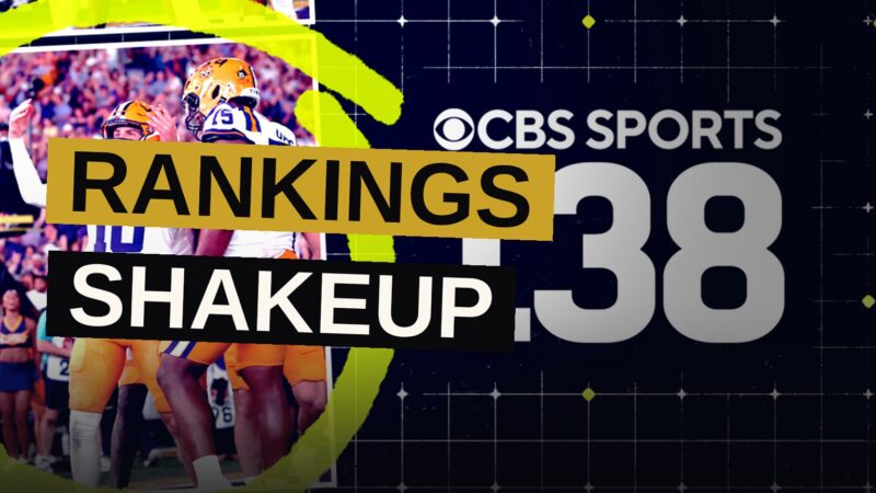 College football players compete under stadium lights as rankings shift dramatically after Week 1.