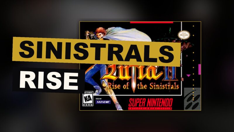 A hero and his companions stand before an ancient dungeon, prepared for their quest against the Sinistrals.