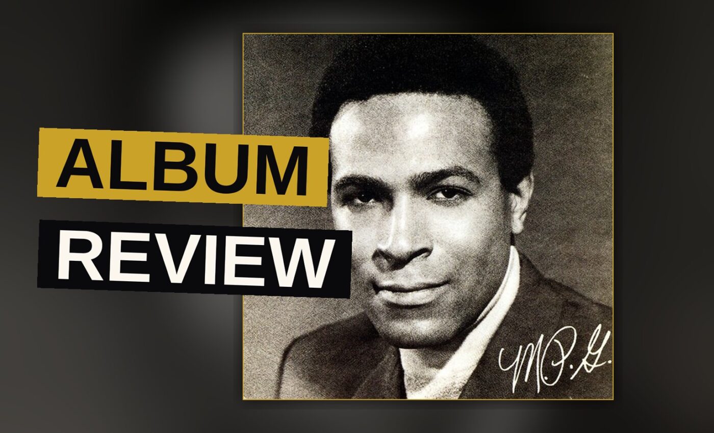 Close-up portrait of Marvin Gaye in a sharp suit, bathed in warm studio light, evoking a 1960s soul album cover.