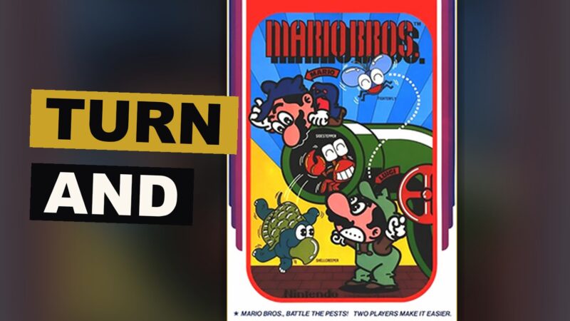 Two figures upon a narrow platform contend with a strange enemy in an old and simple game.