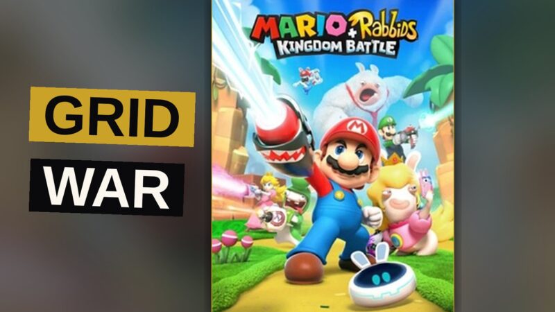 A plumber and a rabbit soldier stand upon a grid of peril, ready to do battle against a dread foe.